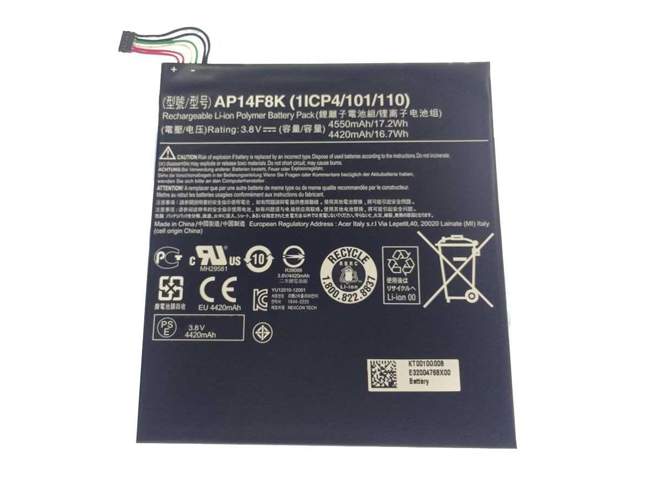 Acer AP14F8K 3.8V
 4550mAh/17.2Wh Replacement Battery
