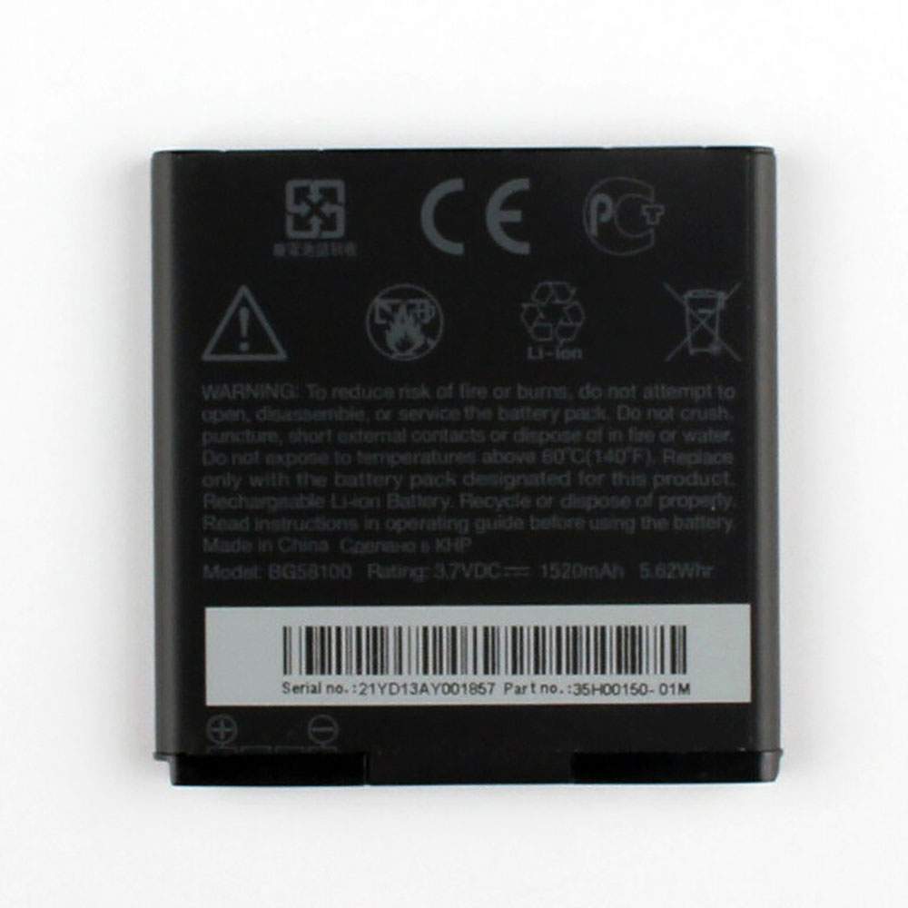 HTC BG58100 3.7V 1520mAh/5.62WH Replacement Battery