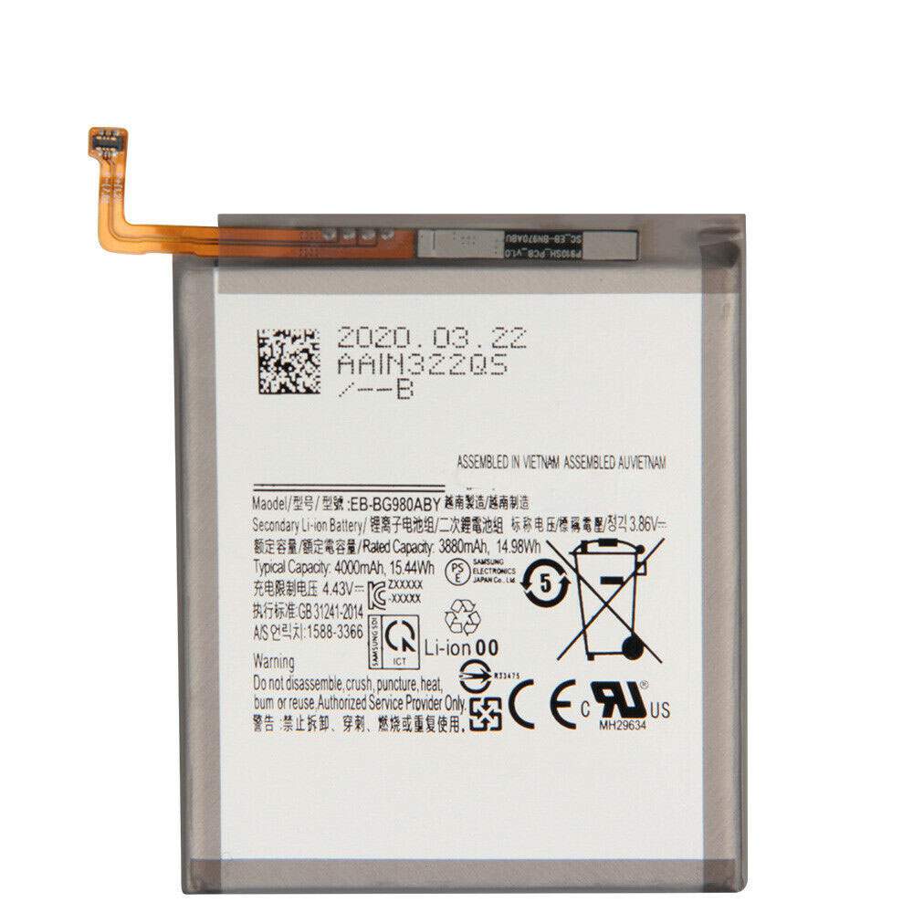 SAMSUNG EB-BG980ABY 3.86V/4.43V 3880mAh/14.98WH Replacement Battery