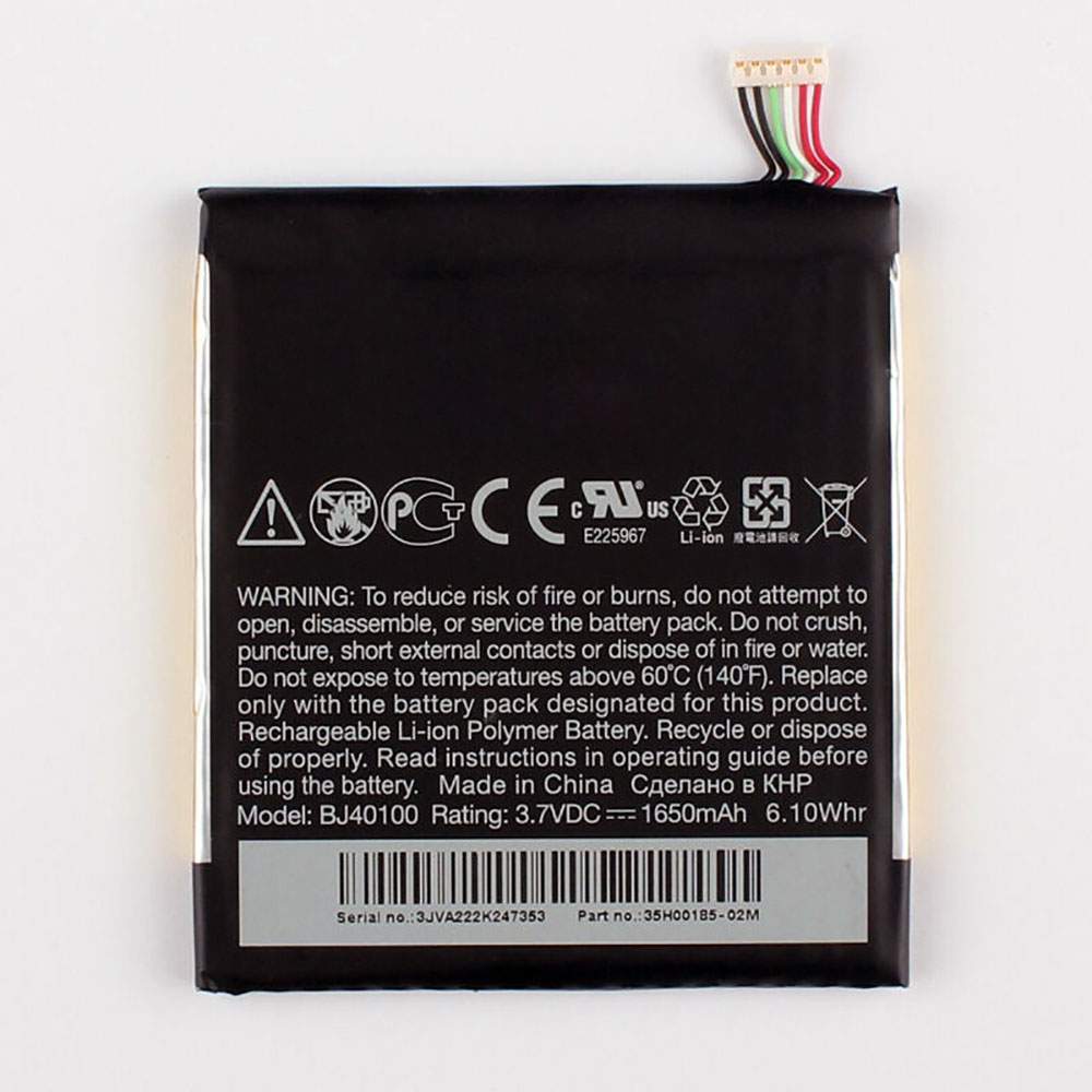 HTC BJ40100 3.7V 1650mAh/6.10WH Replacement Battery