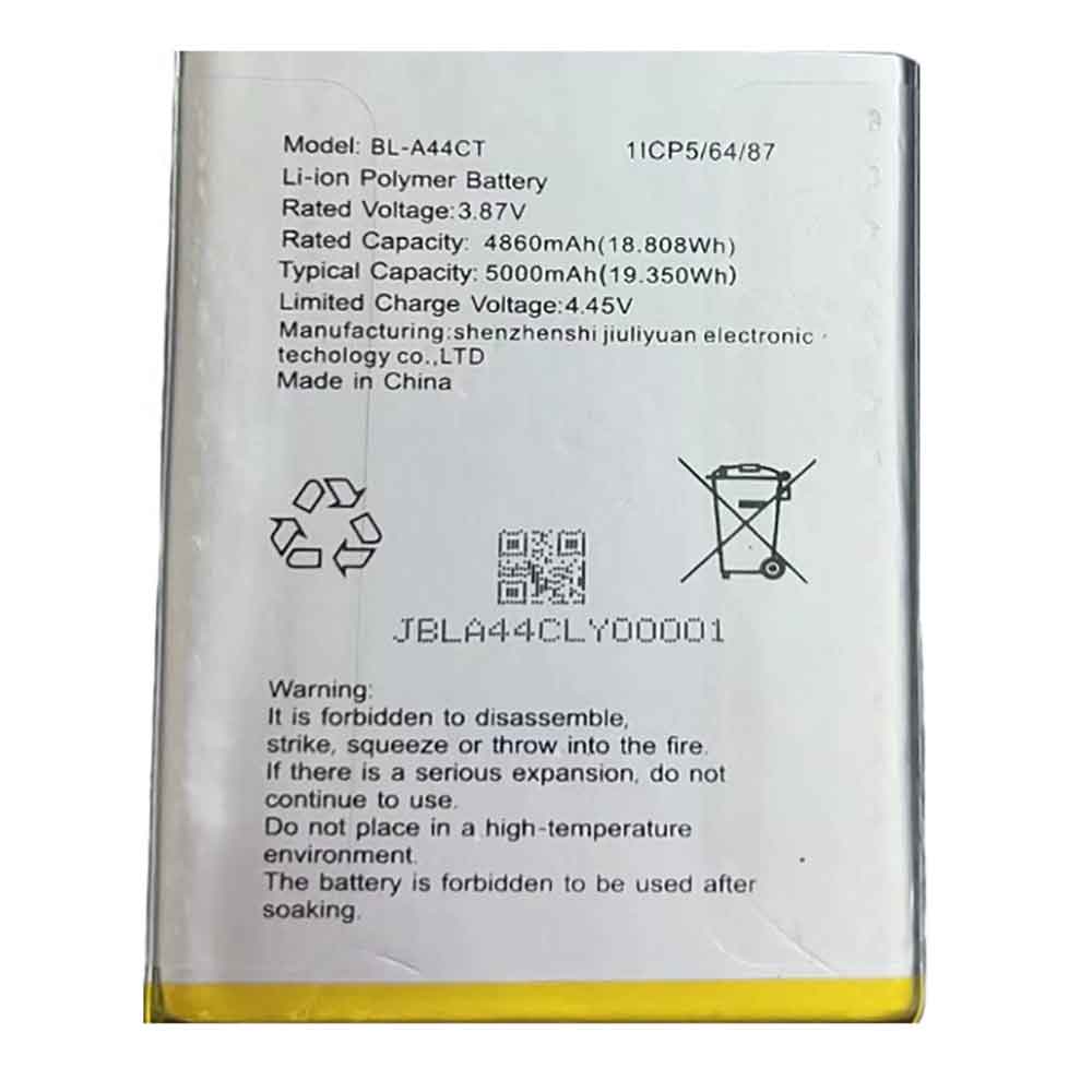 KOOBEE BL-A44CT 3.87V 5000mAh Replacement Battery