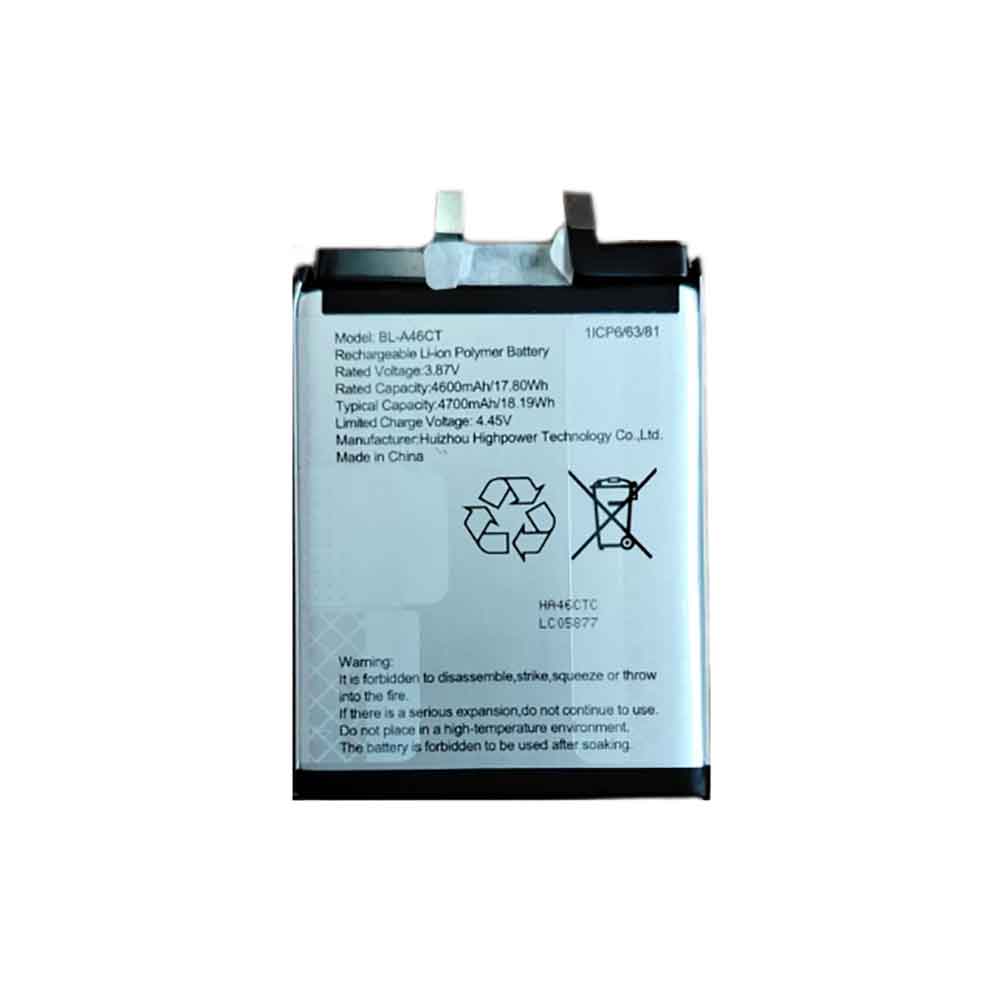 KOOBEE BL-A46CT 3.87V 4600mAh Replacement Battery