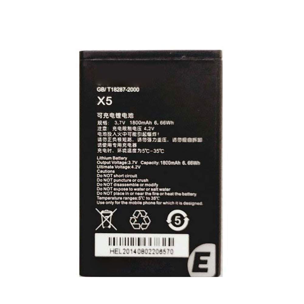 EPHONE X5 3.7V/4.2V 1800mAh/6.66WH Replacement Battery