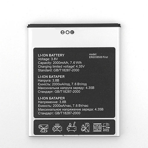 ERGO B500 3.8V/4.35V 2000mAh/7.6WH Replacement Battery