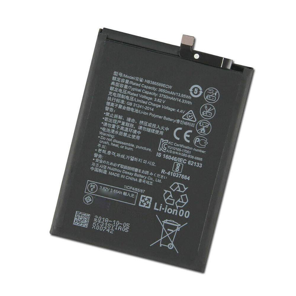 HUAWEI HB386589ECW 3.82V/4.4V 3650mAh/13.95WH Replacement Battery