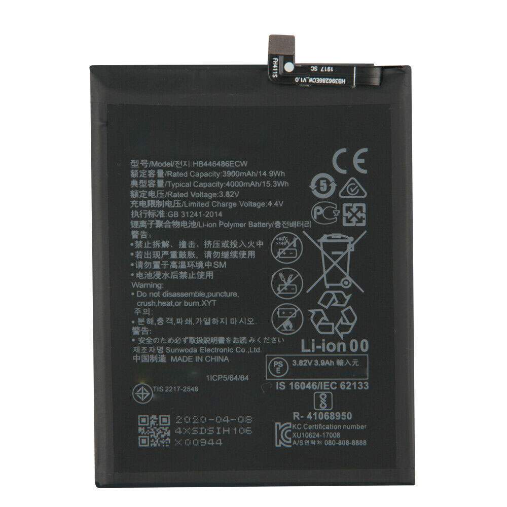 HUAWEI HB446486ECW 3.82V/4.4V 3900mAh/14.9WH Replacement Battery