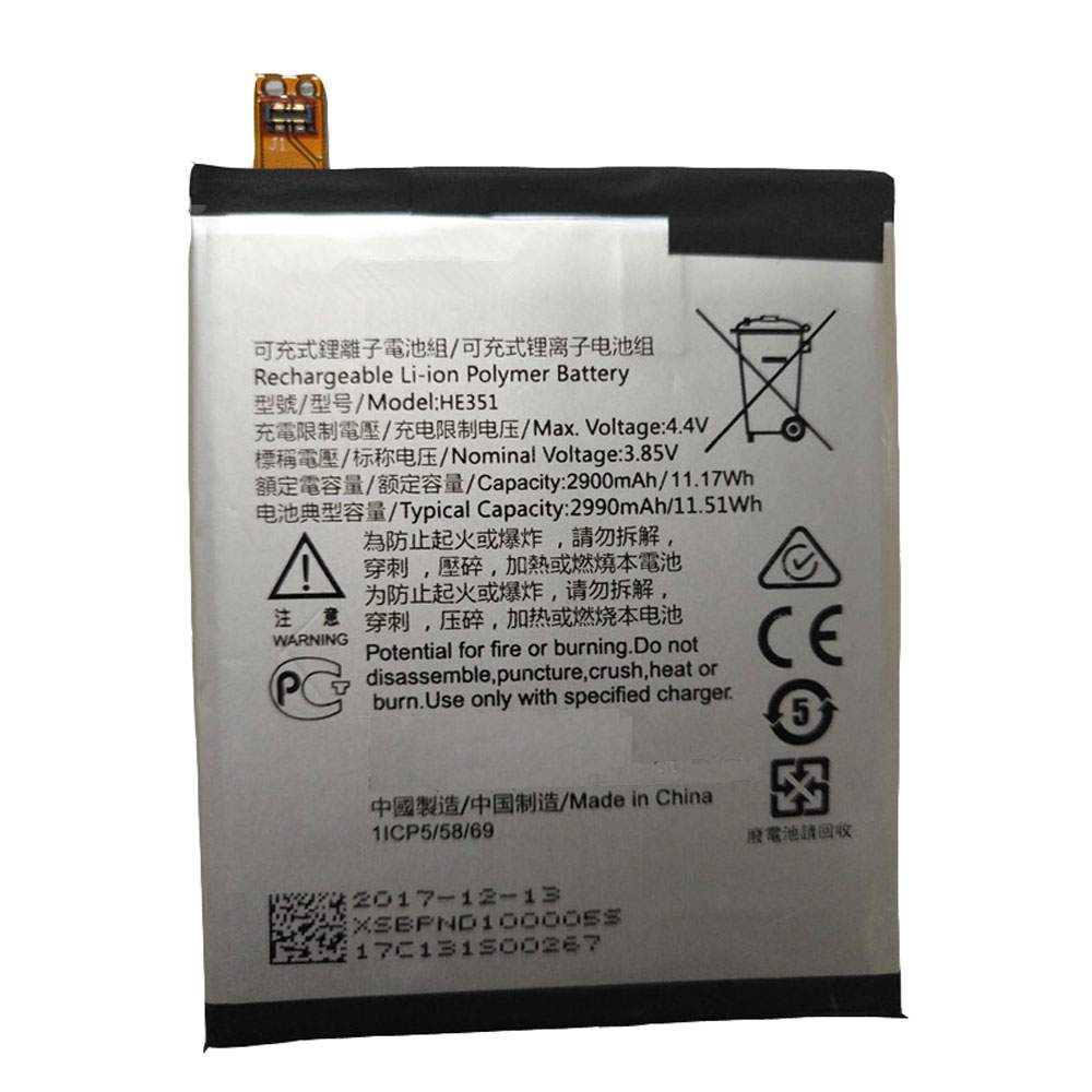 NOKIA HE351 3.85V/4.4V 2900mAh/11.16WH Replacement Battery