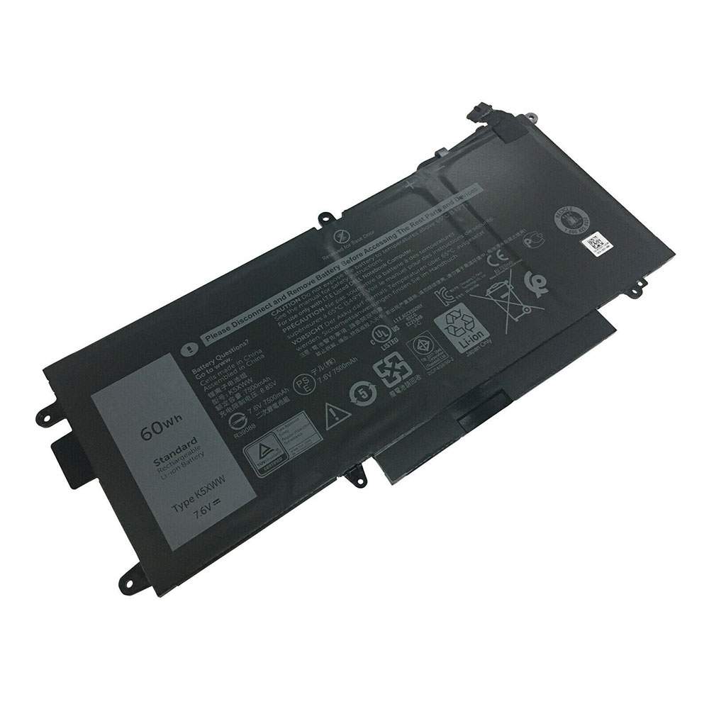 DELL K5XWW 7.6V/8.85V 7500mAh/60WH Replacement Battery