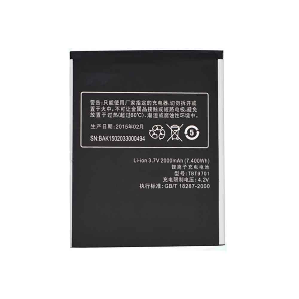 K-Touch TBT9701 3.7V 2000mAh Replacement Battery