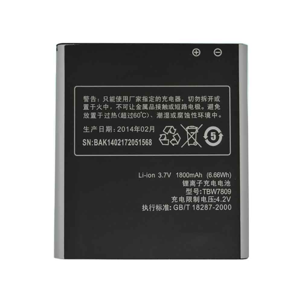 K-Touch TBW7809 3.7V 1800mAh Replacement Battery
