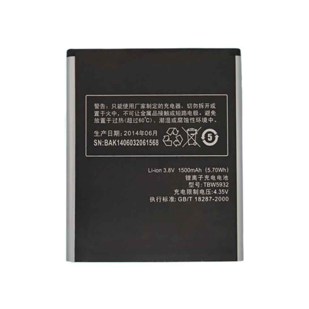K-Touch TBW5932 3.8V 1500mAh Replacement Battery