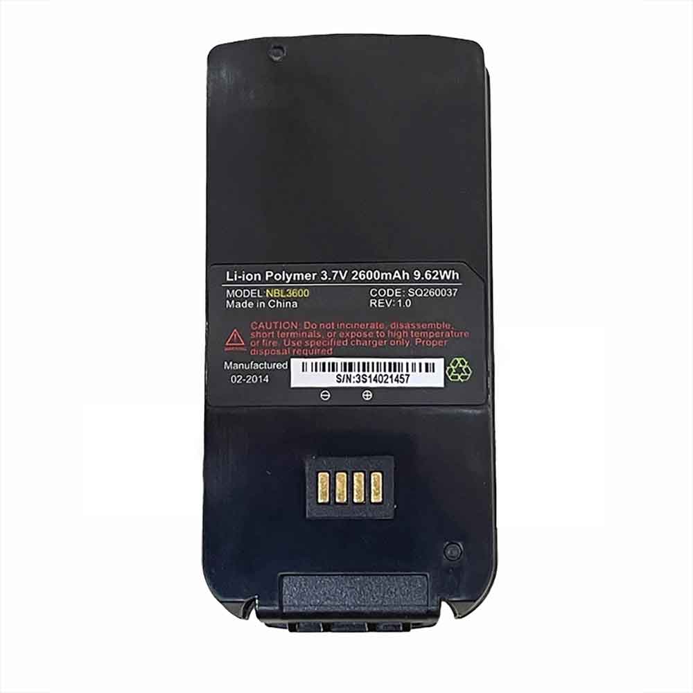 Datalogic NBL3600 3.7V 2600mAh Replacement Battery