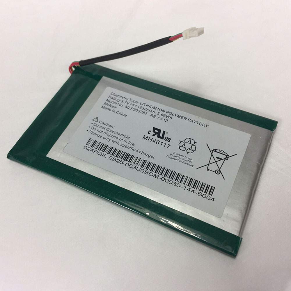 Barnes&Noble MLP305787 3.7V 5.66WH/1530MAH Replacement Battery