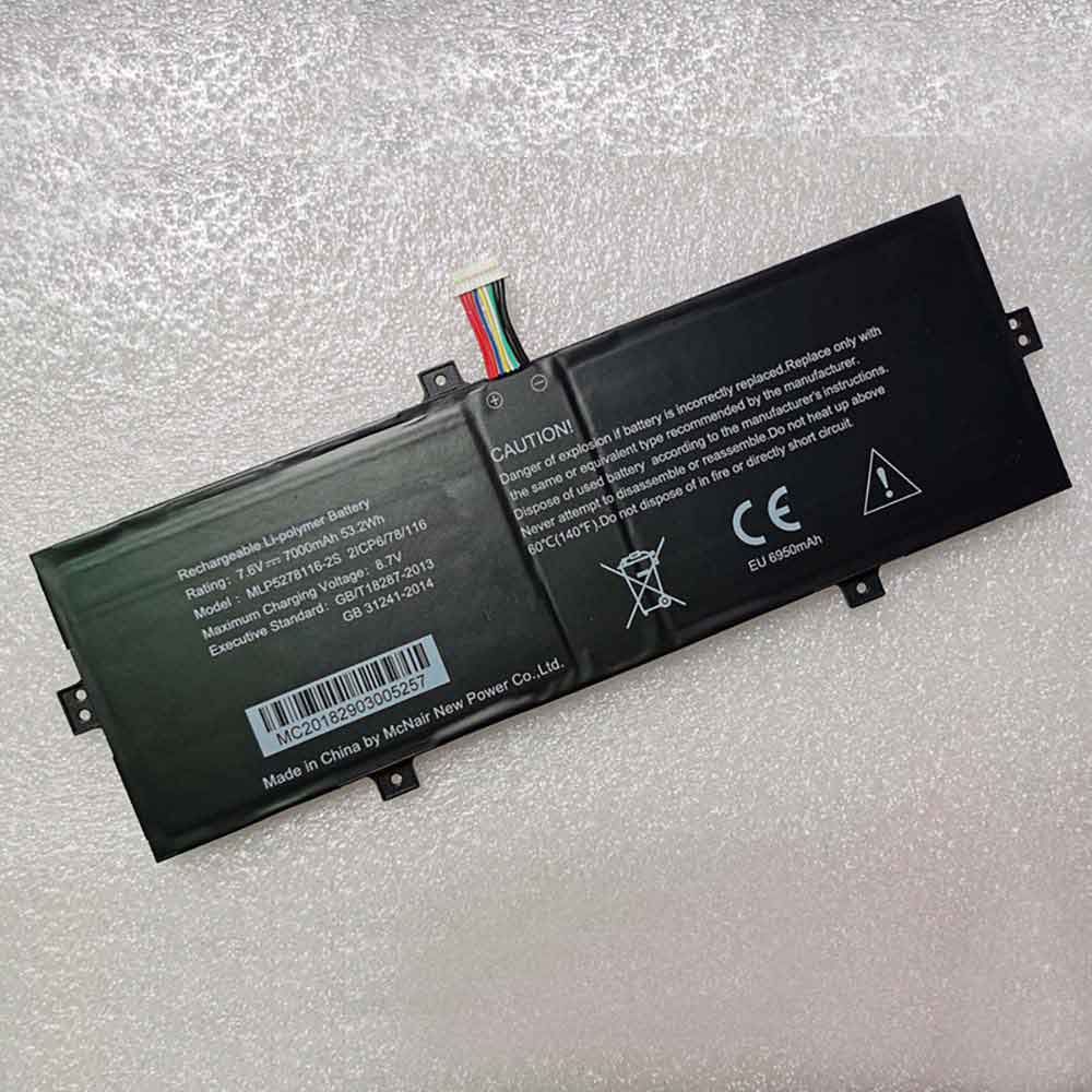 RTDPART MLP5278116-2S 7.6V 7000mAh Replacement Battery