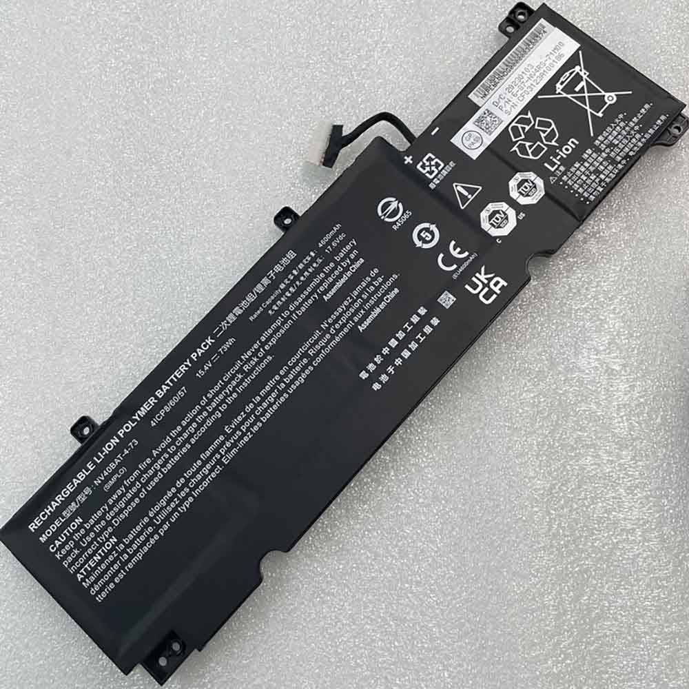 clevo NV40BAT-4-73 15.4V 4600mAh Replacement Battery