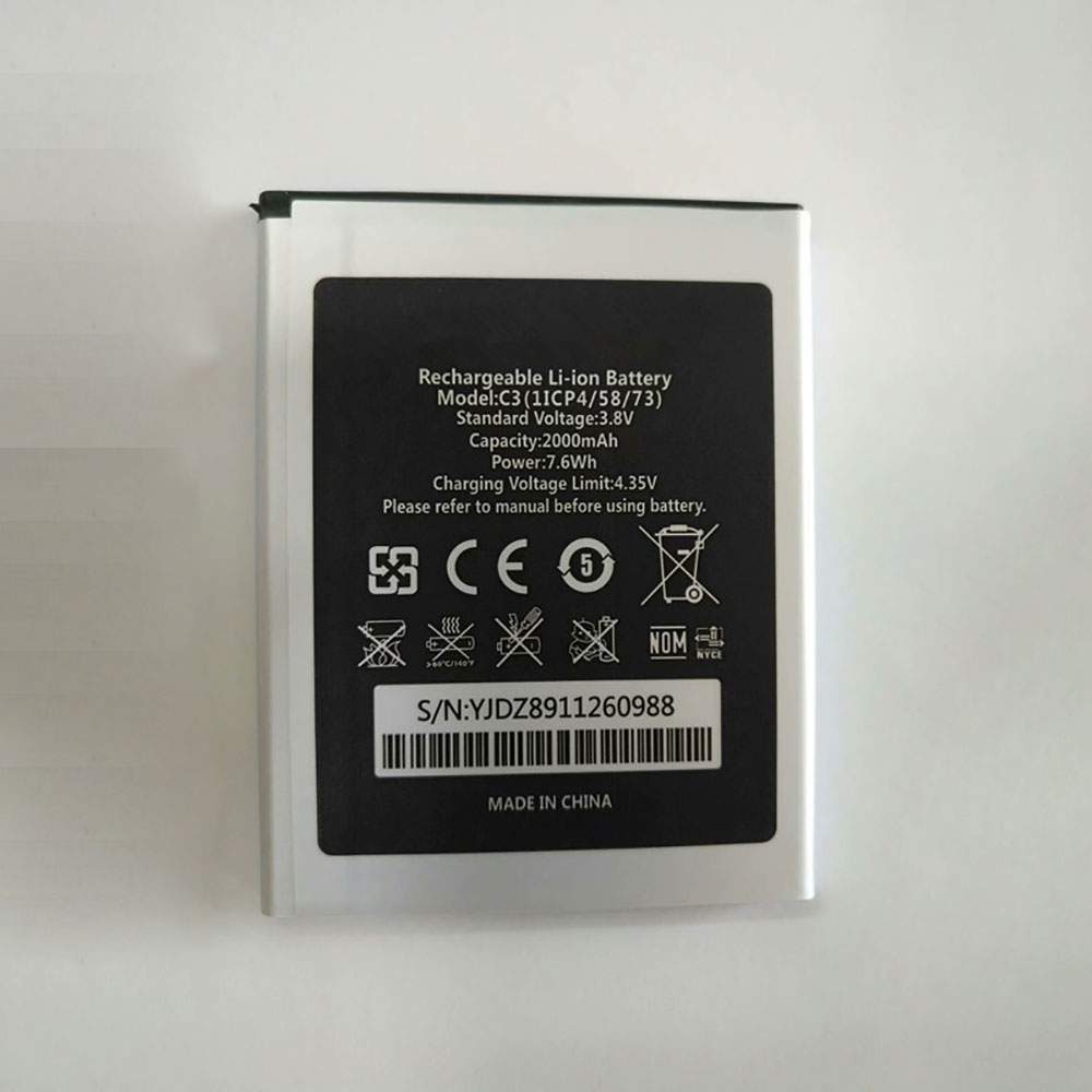 OUKITEL C3 3.8V/4.35V 2000mAh/7.6WH Replacement Battery