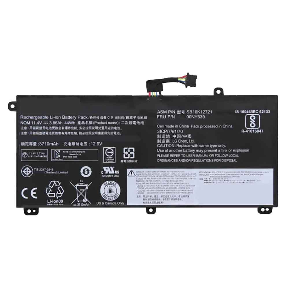 lenovo SB10K12721 11.4V 3860mAh Replacement Battery