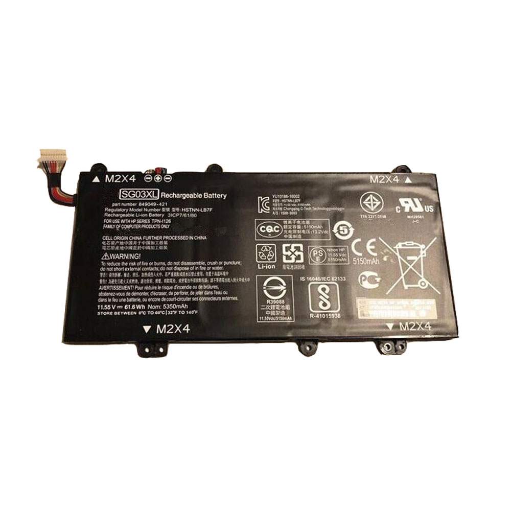 hp SG03XL 11.55V 61.6Wh/5150mAh Replacement Battery