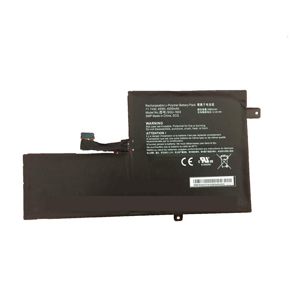 hasee SQU-1603 11.1V/12.6V 3980mAh/45WH Replacement Battery