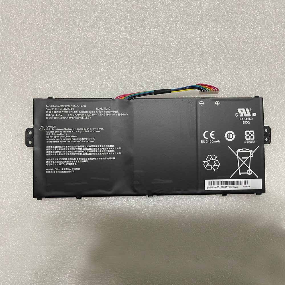 hasee SQU-1901 11.55V/13.2V 3700mAh/42.73Wh Replacement Battery