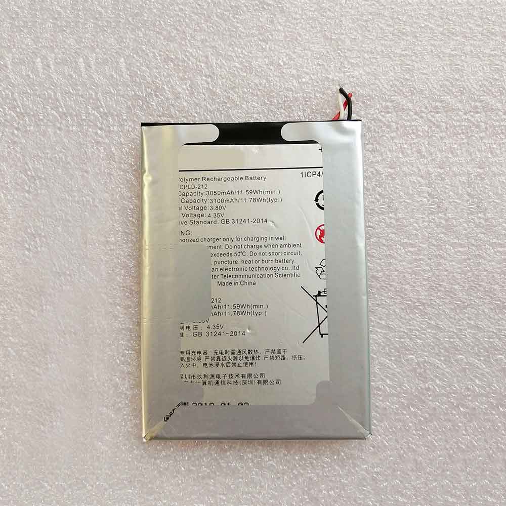 COOLPAD COLD-212 3.8V 4.35V 3050MAH 11.59WH Replacement Battery