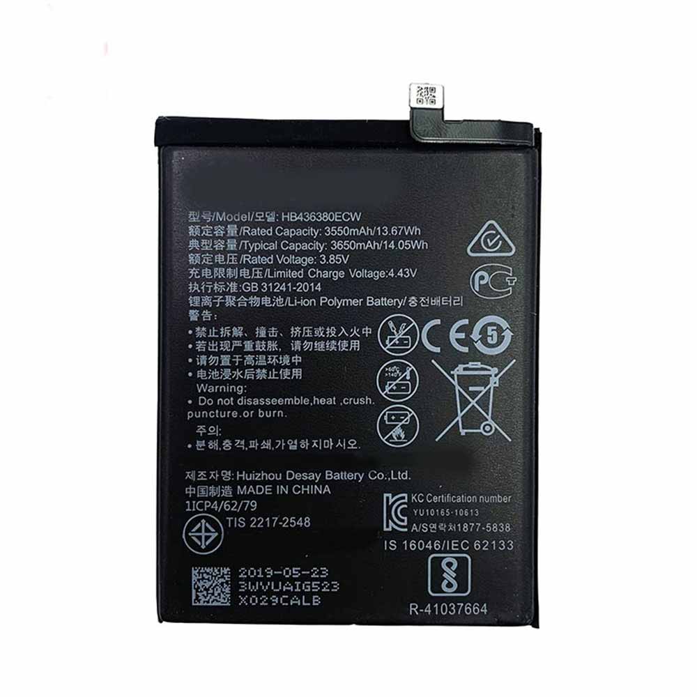 HUAWEI HB436380ECW 3.85V 4.43V 3550mAh/13.67WH Replacement Battery