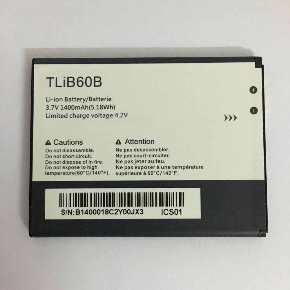 ALCATEL TLiB60B 3.7V/4.2V 1400mAh/5.18WH Replacement Battery